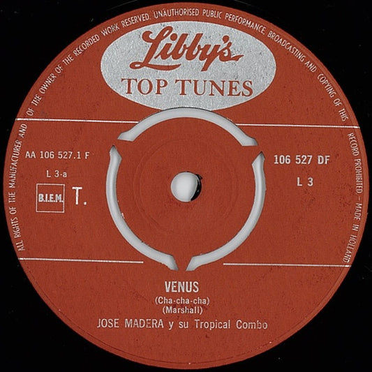 Jose Madera Y Su Tropical Combo : Venus / La Conga De Jaruco (7", Single)