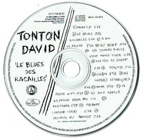 Tonton David : Le Blues Des Racailles (CD, Album, RE)