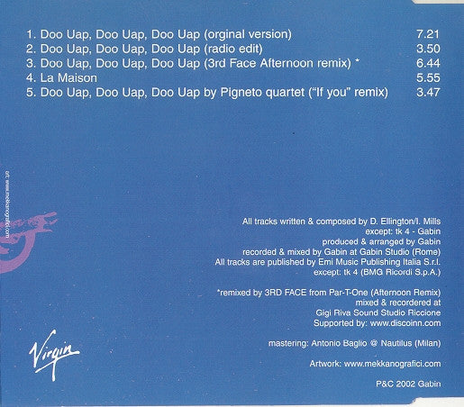 Gabin : Doo Uap, Doo Uap, Doo Uap (CD, Maxi)