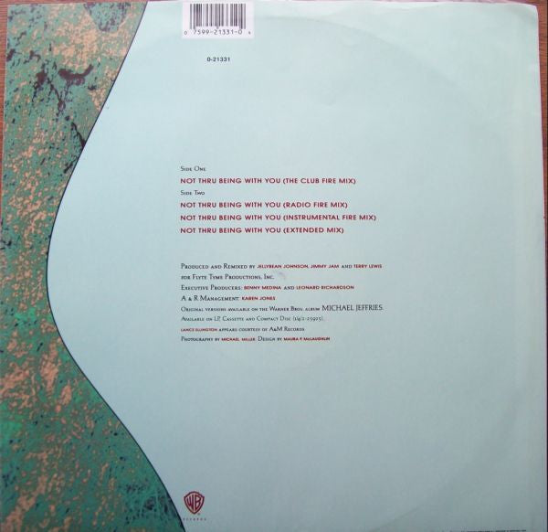 Michael Jeffries : Not Thru Being With You (12")