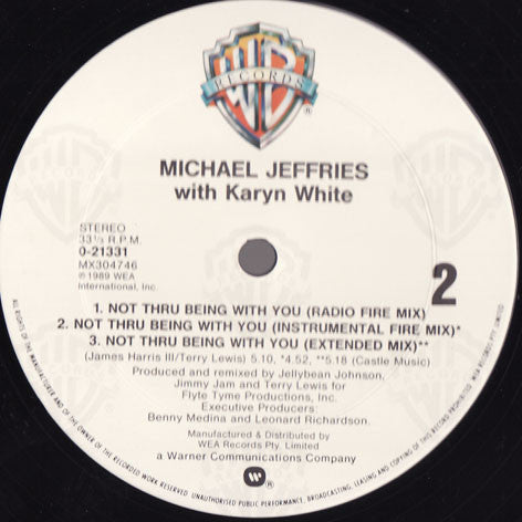 Michael Jeffries : Not Thru Being With You (12")