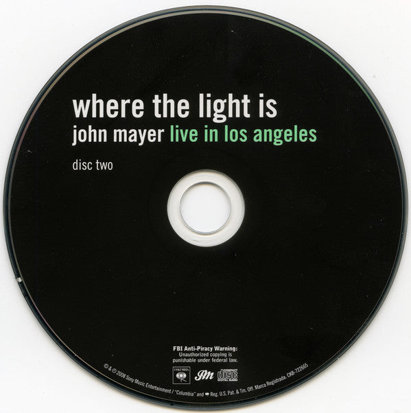 John Mayer : Where The Light Is: John Mayer Live In Los Angeles (2xCD, Album)