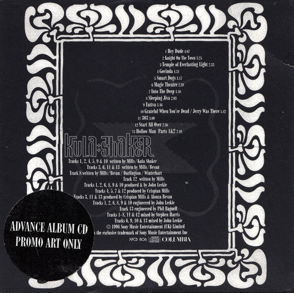 Kula Shaker : K (CD, Album, Promo)