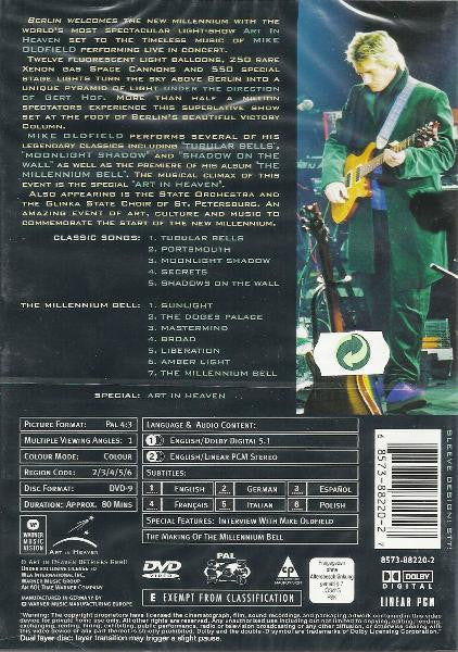 Mike Oldfield : The Art In Heaven Concert - The Millennium Bell - Live In Berlin (DVD-V, PAL)
