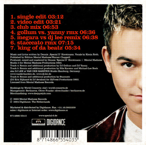 Special D. : Home Alone (CD, Single, Car)