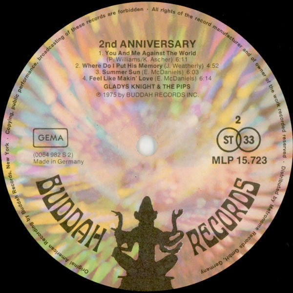 Gladys Knight And The Pips : 2nd Anniversary (LP, Album)