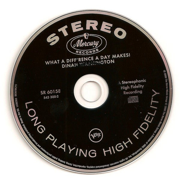 Dinah Washington : What A Diff'rence A Day Makes! (CD, Album, RE, Dig)
