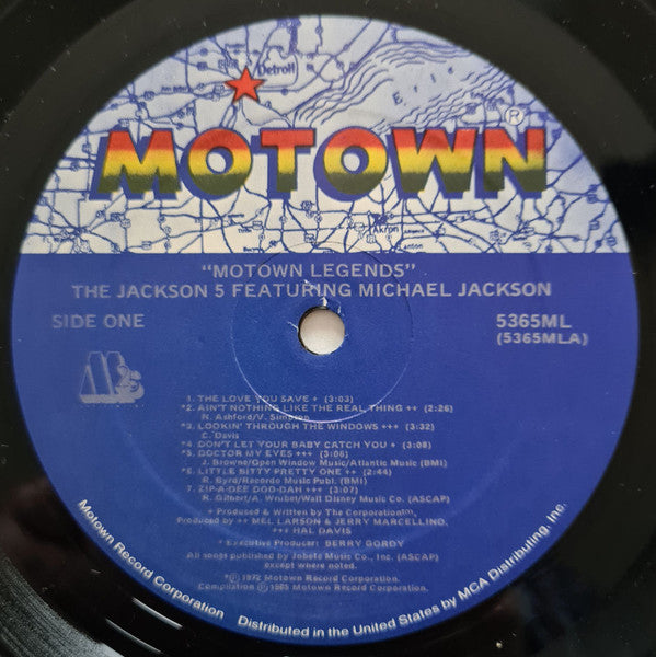The Jackson 5 Featuring Michael Jackson : Motown Legends (LP, Comp, RE)