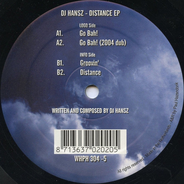 DJ Hansz : Distance EP (12", EP)