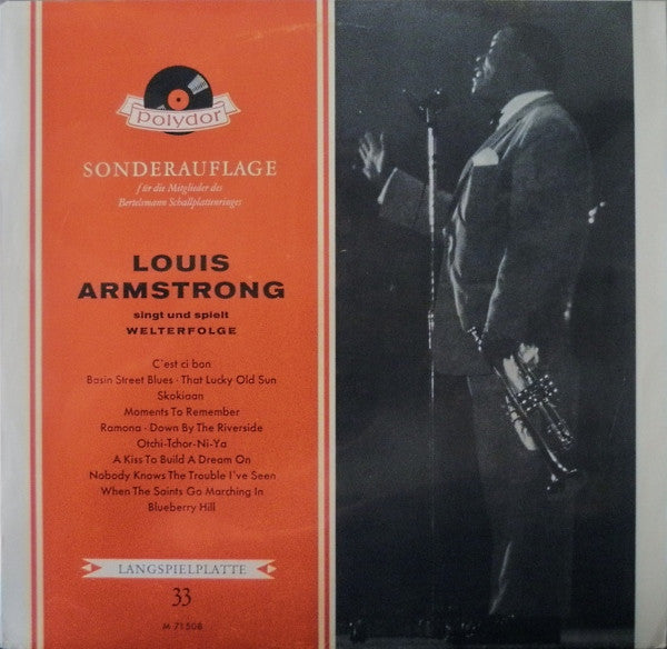 Louis Armstrong : Singt Und Spielt Welterfolge (LP, Comp, Mono, Club)