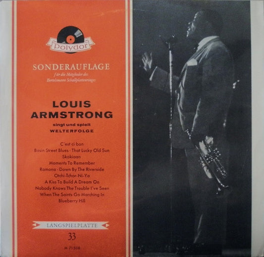Louis Armstrong : Singt Und Spielt Welterfolge (LP, Comp, Mono, Club)