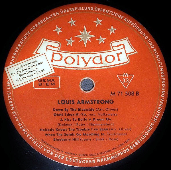 Louis Armstrong : Singt Und Spielt Welterfolge (LP, Comp, Mono, Club)