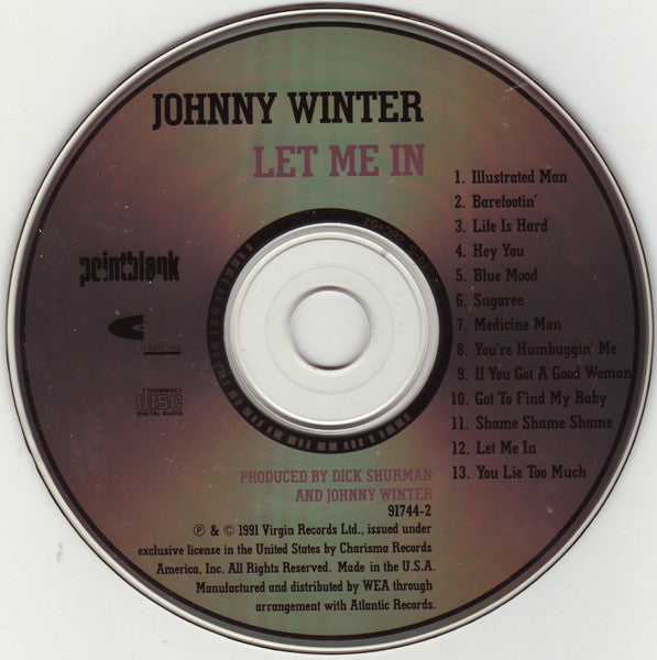 Johnny Winter : Let Me In (CD, Album)
