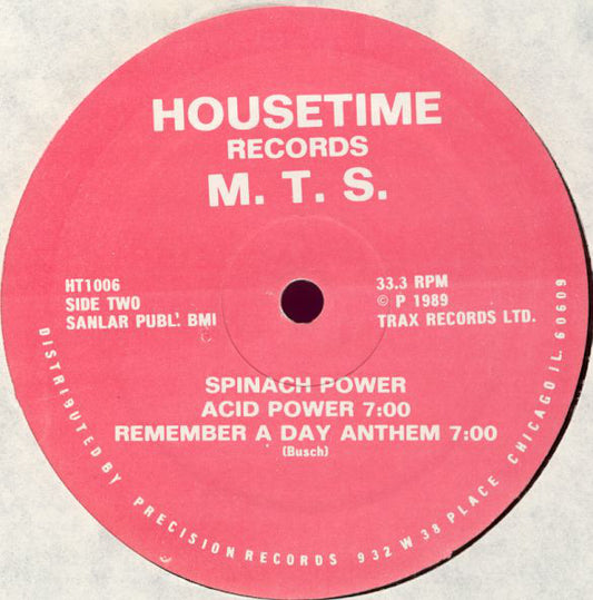 M.T.S. (2) : Spinach Power (12")