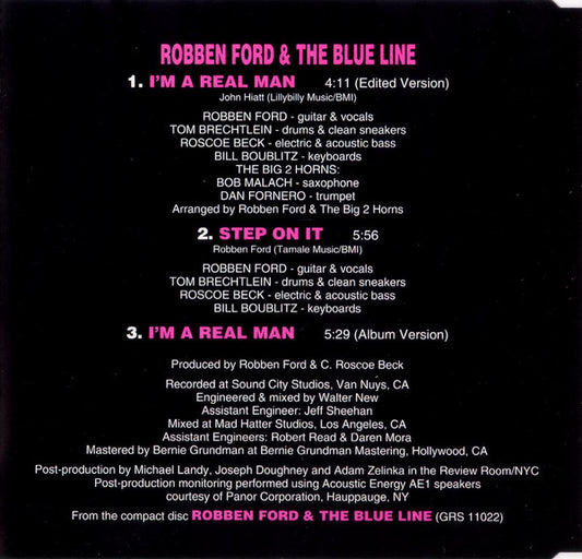 Robben Ford & The Blue Line : I'm A Real Man (CD, Single)