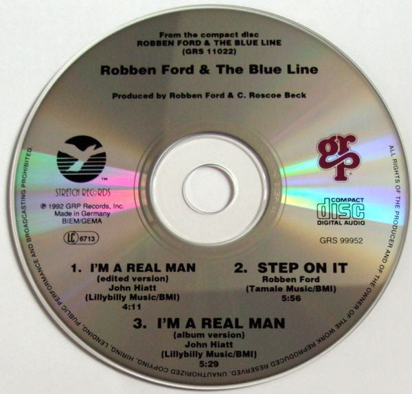 Robben Ford & The Blue Line : I'm A Real Man (CD, Single)