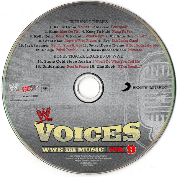 Various : Voices - WWE The Music, Vol. 9 (CD, Album)