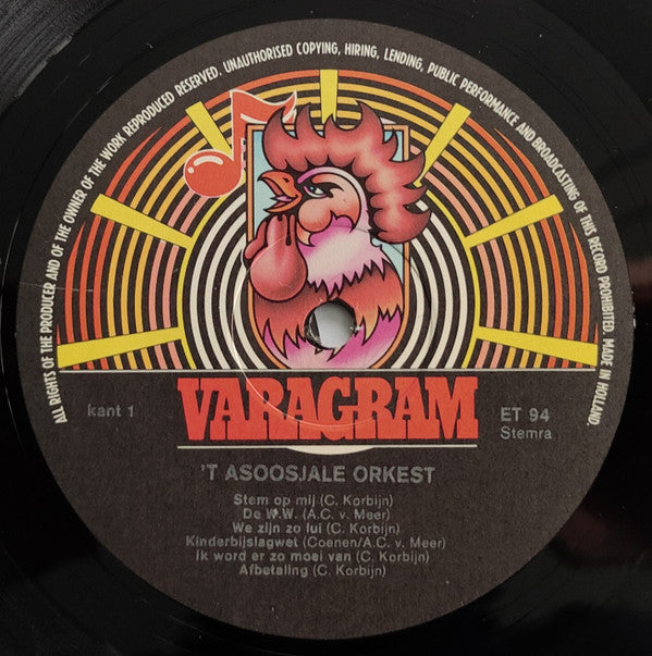 't Asoosjale Orkest : 't Asoosjale Orkest (LP, Album, RE)