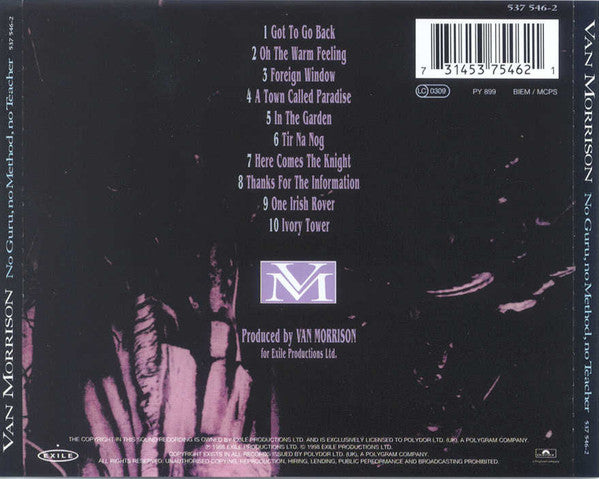Van Morrison : No Guru, No Method, No Teacher (CD, Album, RE, RM)