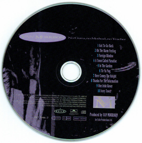 Van Morrison : No Guru, No Method, No Teacher (CD, Album, RE, RM)