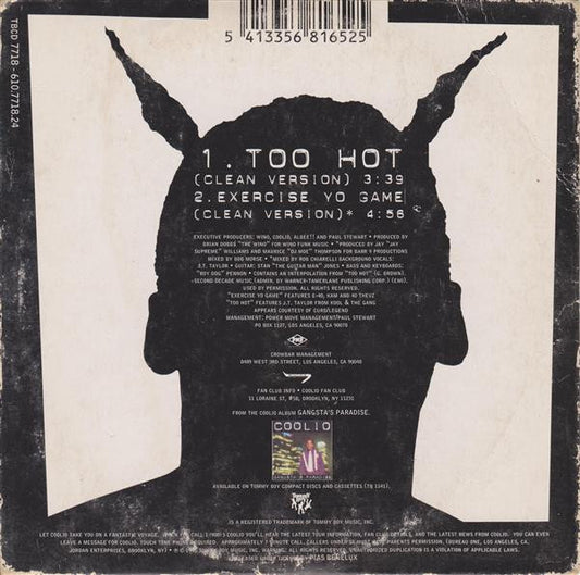 Coolio : Too Hot (CD, Single)
