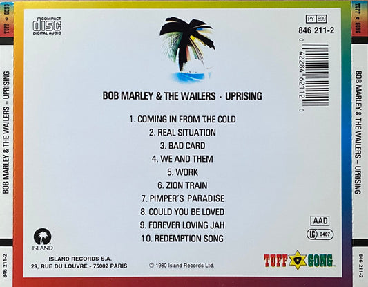 Bob Marley & The Wailers : Uprising (CD, Album, RM)