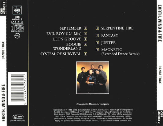 Earth, Wind & Fire : Dance Trax (CD, Comp)