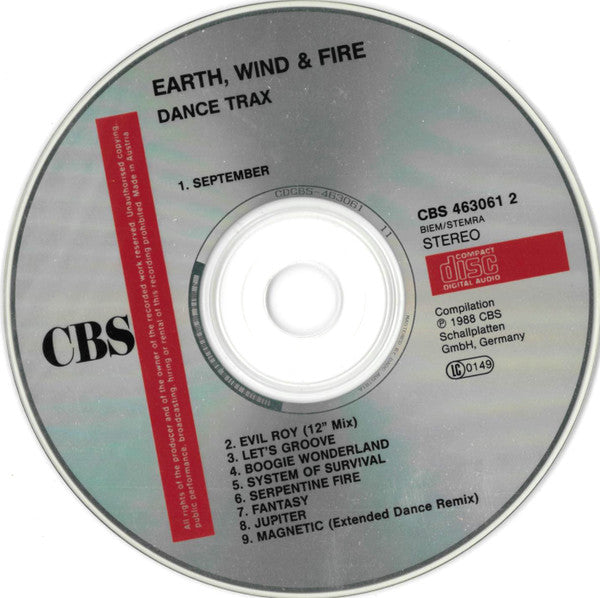 Earth, Wind & Fire : Dance Trax (CD, Comp)