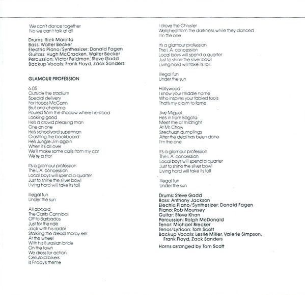 Steely Dan : Gaucho (CD, Album, RE, RP)