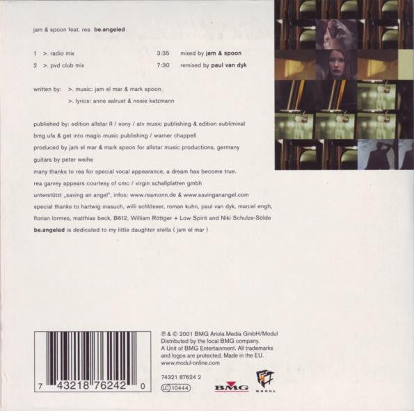Jam & Spoon Feat. Rea Garvey : Be.Angeled (CD, Single, Car)