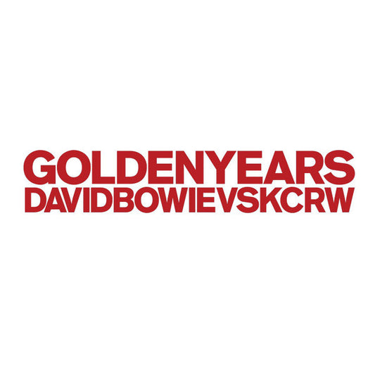 David Bowie Vs KCRW : Golden Years (12", Single)