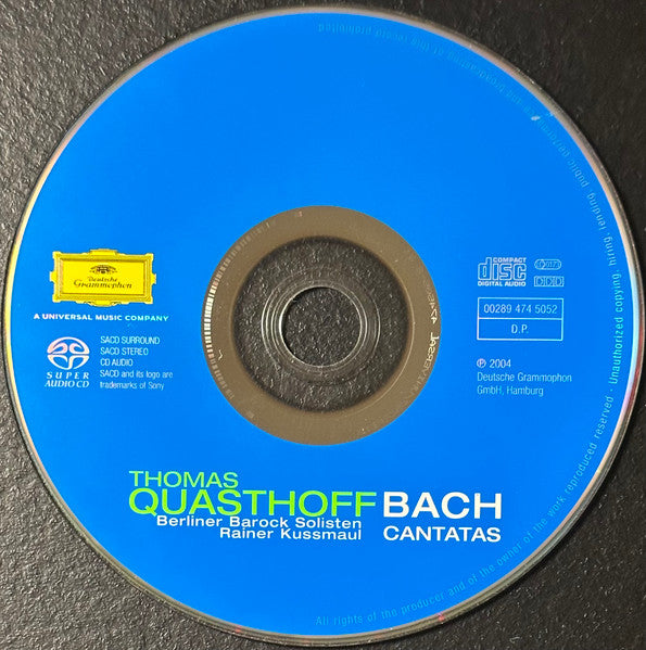 Johann Sebastian Bach - Thomas Quasthoff, Berliner Barock Solisten, Rainer Kussmaul : Cantatas (SACD, Hybrid, Multichannel, Album)