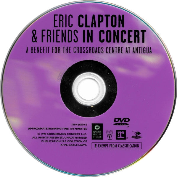 Eric Clapton & Friends : In Concert (A Benefit For The Crossroads Centre At Antigua) (DVD-V, Copy Prot., Multichannel, PAL, Sta)