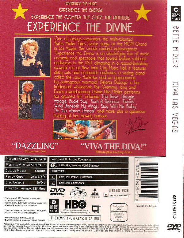 Bette Midler : Diva Las Vegas (DVD-V, PAL)