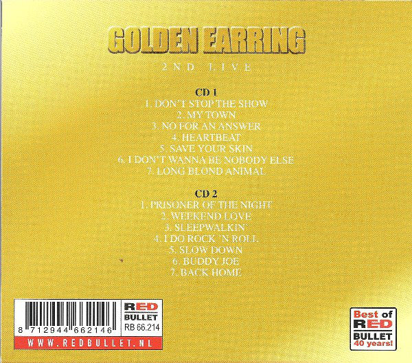 Golden Earring : 2nd Live (2xCD, Album, RE)