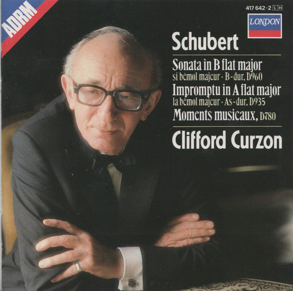 Franz Schubert, Clifford Curzon : Sonata In B Flat Major, D960 / Impromptu In A Flat Major, D935 / Moments Musicaux, D780 (CD, Comp)