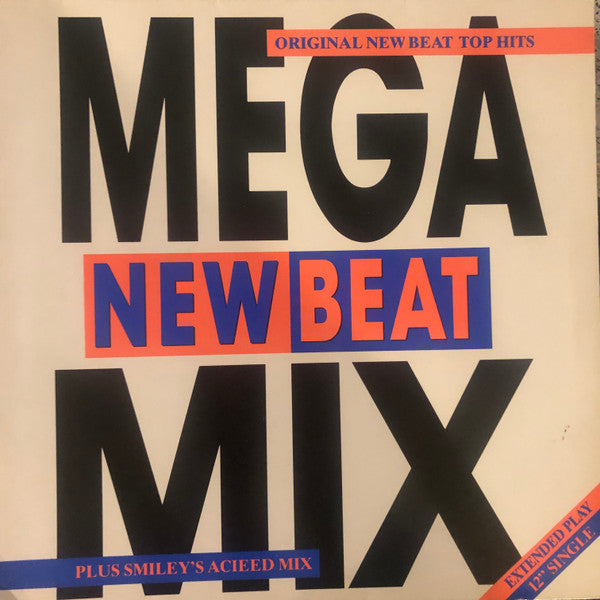 Various : New Beat Megamix (12", Mixed, Gat)