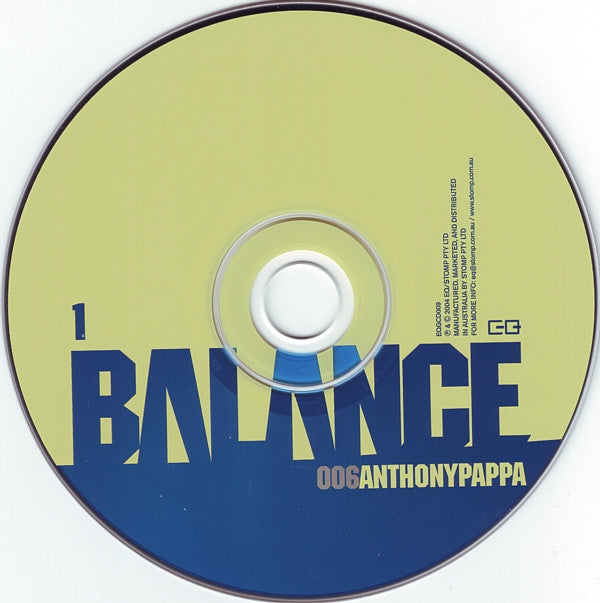 Anthony Pappa : Balance 006 (2xCD, Mixed)