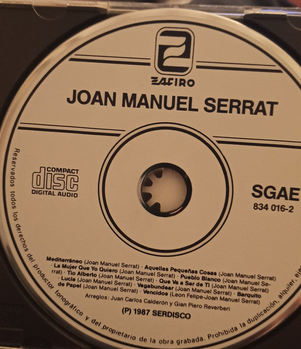 Joan Manuel Serrat : Mediterraneo (CD, Album)
