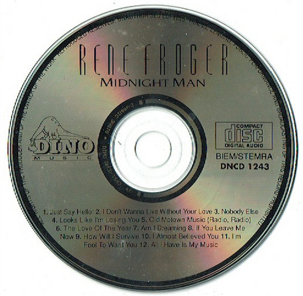 René Froger : Midnight Man (CD, Album)