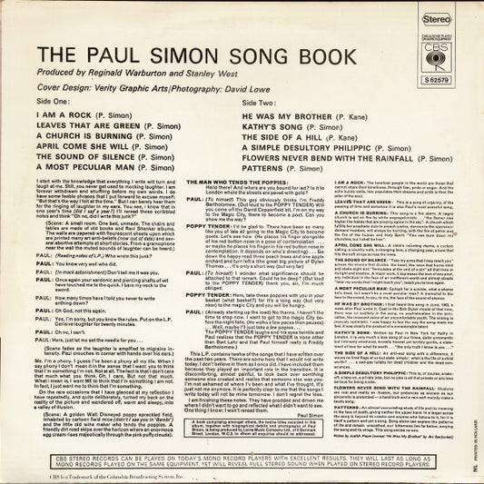 Paul Simon : The Paul Simon Song Book (LP, Album)