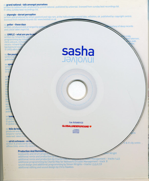 Sasha : Involver (CD, Album, Mixed)