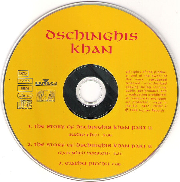 Dschinghis Khan : The Story Of Dschinghis Khan Part II (CD, Maxi)