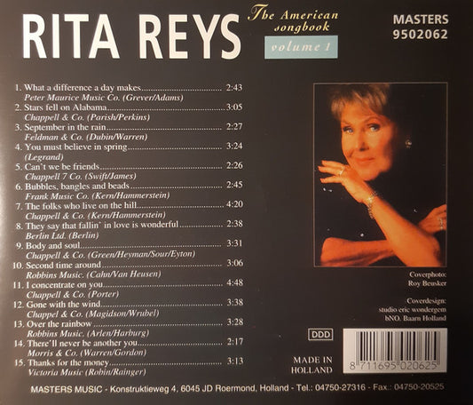 Rita Reys : The American Songbook Volume 1 (CD, Album)