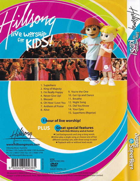 Hillsong Kids : Jesus Is My Super Hero, Live Worship For Kids!  (DVD-V, NTSC)