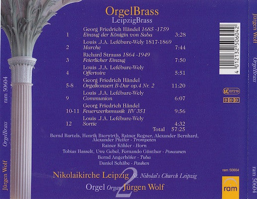 Jürgen Wolf (2) : OrgelBrass - Leipzig Brass (CD, Album)