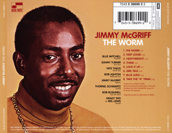 Jimmy McGriff Organ And Blues Band : The Worm (CD, Album, RE)
