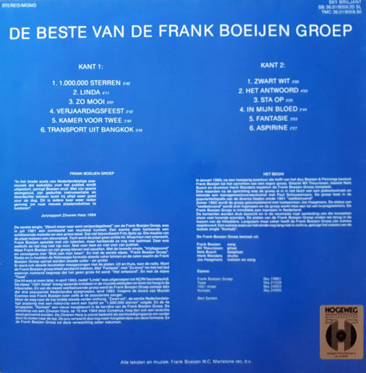 Frank Boeijen Groep : De Beste Van De Frank Boeyen Groep (LP, Comp)