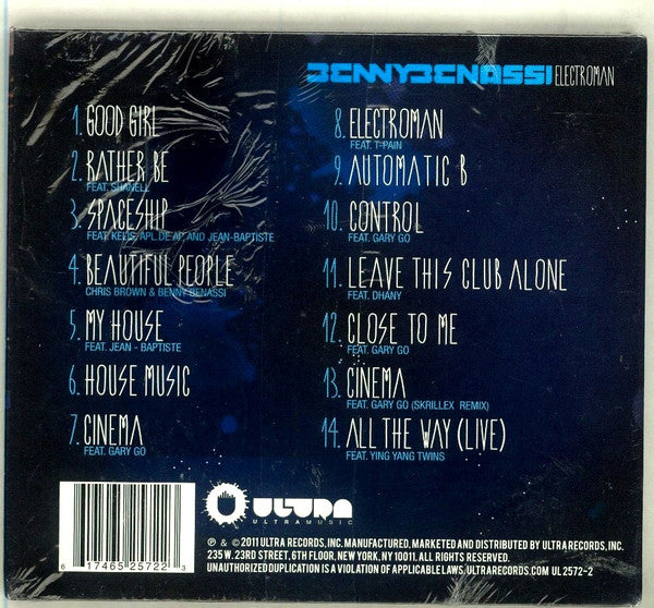 Benny Benassi : Electroman (CD, Album, Dig)