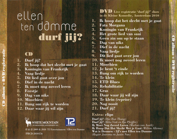 Ellen Ten Damme : Durf Jij? (CD, Album + DVD)